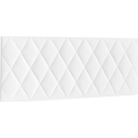 Cabecero para colchón de 150cm Marisa tapizado blanco, 160cm(ancho) 60cm(alto) 3.5cm(fondo) (1/4)