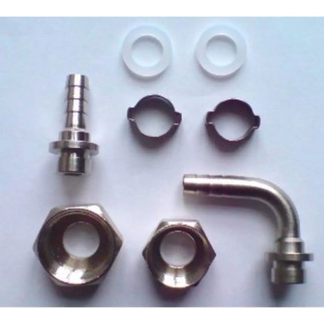 Boquillas para manguera CO2 - para cerveza, juego, 8 piezas - 10mm (1/2)