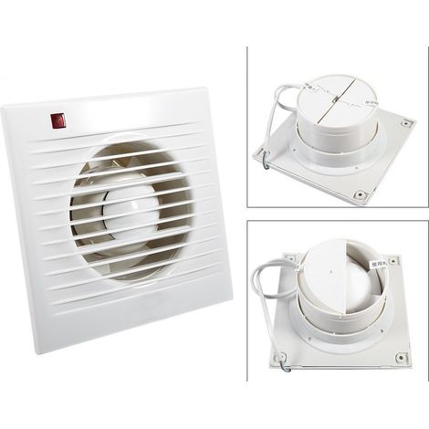 100 mm Ventilateur,Extracteur d'Air,VMC avec Clapet Anti-Retour ,7 W,dB(A) 26,VMC (1/4)