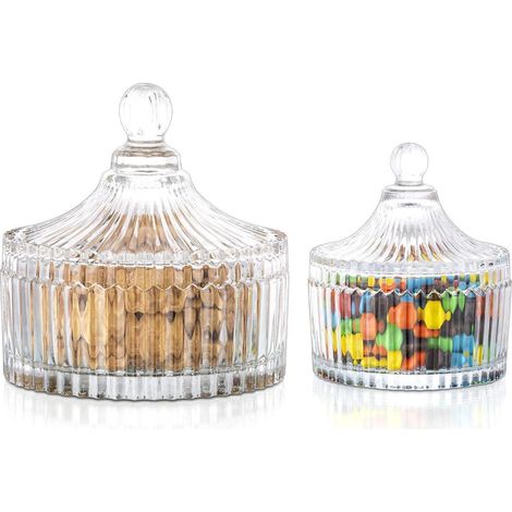 Vorratsgläser Deckel Vintage Süßigkeiten Kekse 250ML+650ML Transparent (1/5)