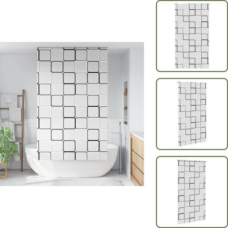 vidaXL Store enrouleur de douche 140x240 cm largeur du tissu 136 cm (1/5)