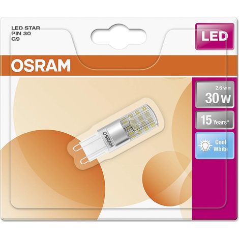 Ampoule LED Plastique 2,60 W G9 Transparent 9 pièces (1/5)