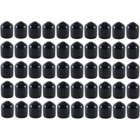 50 bouchons anti-poussière EPVC noirs pour connecteurs SMA, capuchon de protection coaxial SMA, accessoires pour connecteurs RF (1/5)