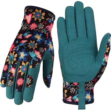Gants De Jardinage - Cuir Synthétique Microfibre - Résistants Aux Épines Et Aux Abrasions - Pour Désherbage Et Travaux Extérieurs - 1 Paire (1/5)