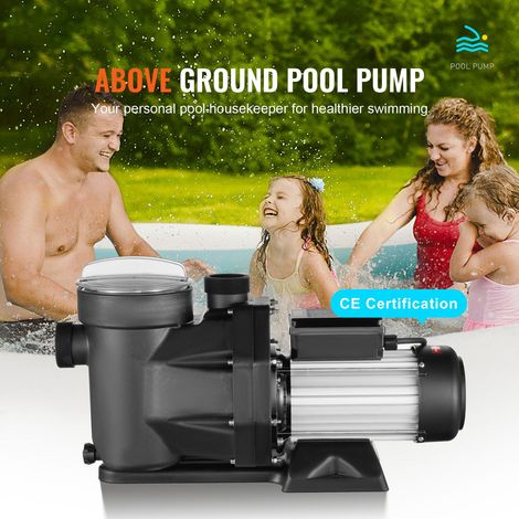 Pompe piscine hors-sol 1500W 2CV 220-240V double vitesse 1450/2860 tr/min 33000L/h eco energie certifiee CE (1/5)