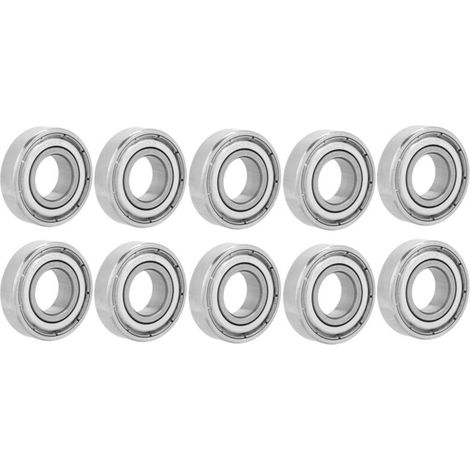 10 Miniatur-Doppelkugellager aus Stahl 6900ZZ, 10 x 22 x 6 mm