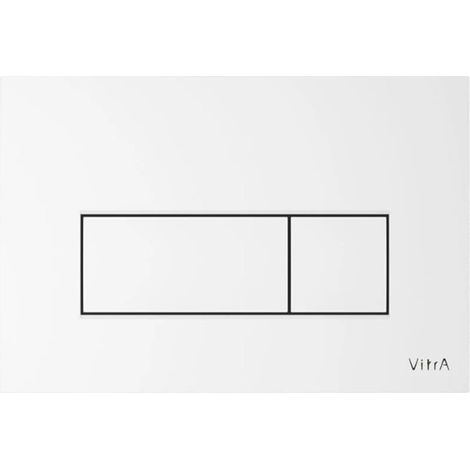 Vitra Root Square Piastra di sgancio a due tocchi, bianco lucido (740-2300)