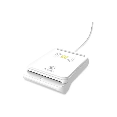 Atlantis Land P005-CIEK421C lecteur de cartes à puce Intérieure USB USB 2.0 Blanc