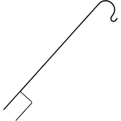 Crochet de suspension robuste en fer forgé pour la décoration jardin et pots fleurs, support, (1/5)