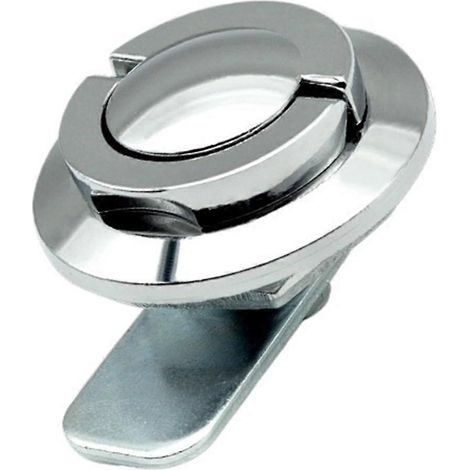 Drehbarer Klappring-Schranktürverschluss aus Zinklegierung für Briefkasten- oder Metallschranktüren (1 Stück) (1/5)