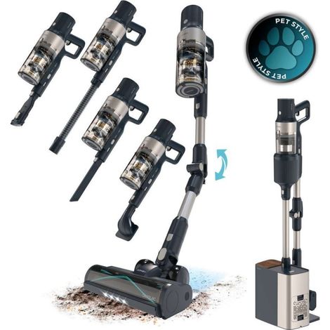 Aspiradora vertical Cecotec Conga Rockstar 5500 Hurricane Station Pet Flex (1/5)