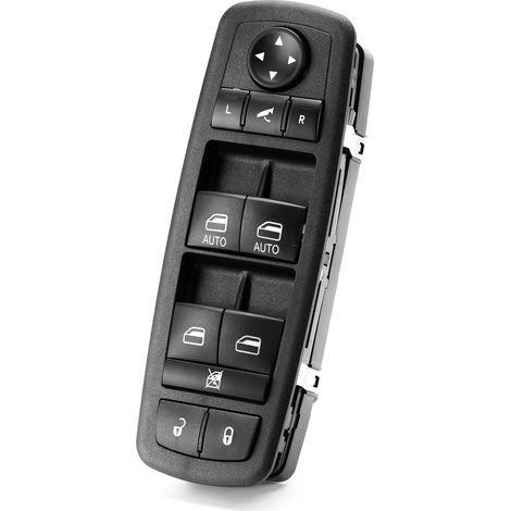 Interruptor ventana conductor para Grand Cherokee 2014-2018, control principal, botón bloqueo puerta izquierda 68184803AA/AB/AC, con espejo plegable eléctrico