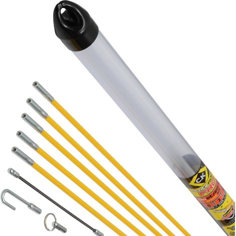 Kit de Tirage de Câbles 5m Sans Échardes avec 2 Aiguilles Flexibles et Connecteurs Renforcés pour Installation Électrique (1/5)