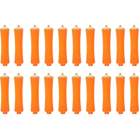 20 pièces Bigoudis Épaissis Antidérapants DIY Orange pour Débutants, Salon à Domicile (1/5)