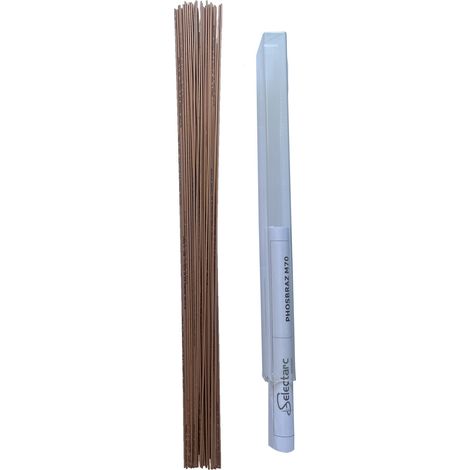 Lot de 40 baguettes de brasure 2 mm cu/ph - brasage fort du cuivre