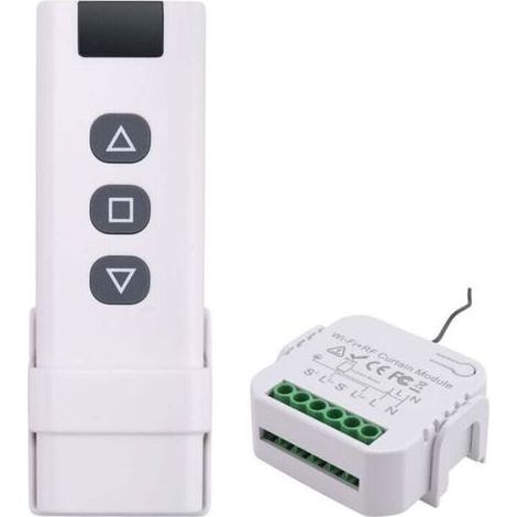 Tuya Smart Life WiFi 433MHz elektrischer Rollladenschalter mit Fernbedienung, 1RC 1RE (1/5)