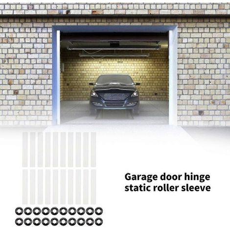 Lot de 20 roulettes silencieuses pour charnières de porte de garage en ABS, pour l'entretien. (1/4)