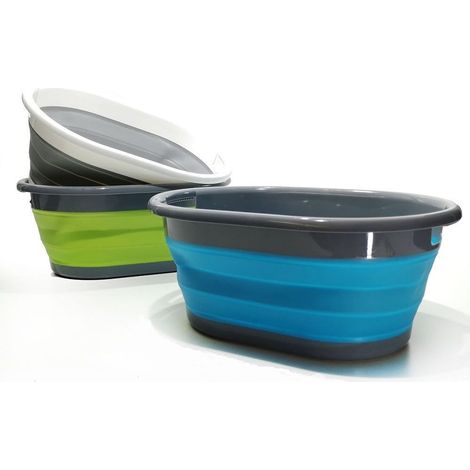 TRADE SHOP - Cesta Contenitore Per Bucato Richiudibile Salvaspazio 17 Litri In Plastica Silicone - (1/5)