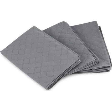 Sac De Rangement - Non Tissé - 48 x 35 x 20 cm - 90 L - Pour Couettes Couvertures Oreillers Vêtements - Lot De 3 (1/4)