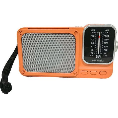 FM AM Radio avec Flashlight Rechargeable Radio Blueooth Enceinte Carte TF MP3 Lecteur de Musique sans Fil Speaker,a (1/5)