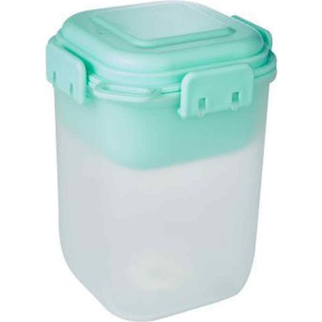 Petit-déjeuner à base de flocons d'avoine à préparer la veille - Tasse hermétique réfrigéréeSaladier portable avec cuillère (1/5)