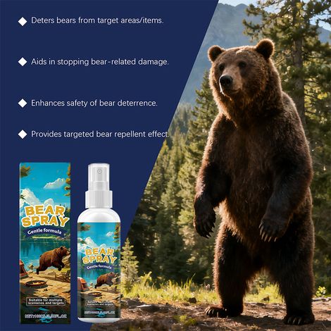 Bear repellent spray, suitable for everyday outdoor activities, hiking, camping, and other situations. Practical bear repellent spray. (1/5)