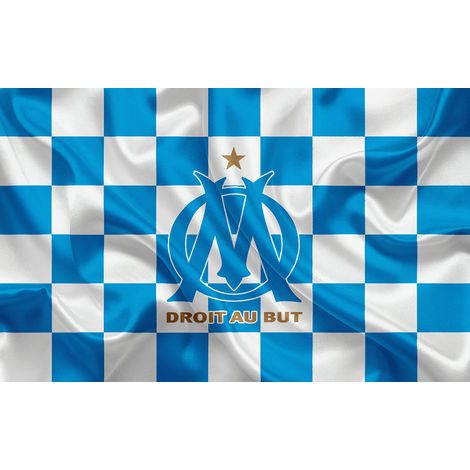 Papier peint panoramique Foot / Football - OM - Olympique de Marseille - 130 cm x 81 cm (1/2)