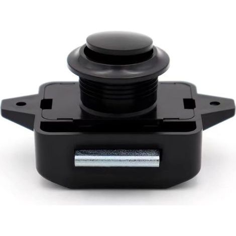Cerradura con botón pulsador para autocaravana, barco, caravana, 5 juegos, negro (1/5)