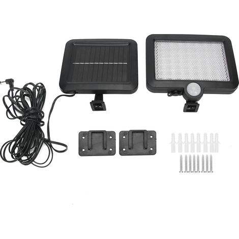 56 LED Solaire Détecteur Séparation Mur Jardin Allée Maison Extérieur Projecteur ABS (1/5)