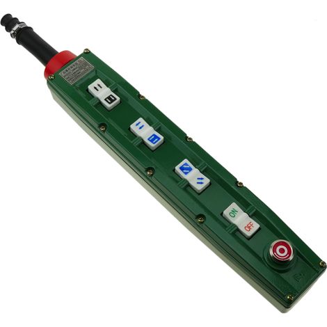 BeMatik - Boîte de commande avec 2+2+2+2 boutons poussoirs momentanés et arrêt d'urgence série BAK63 (1/5)