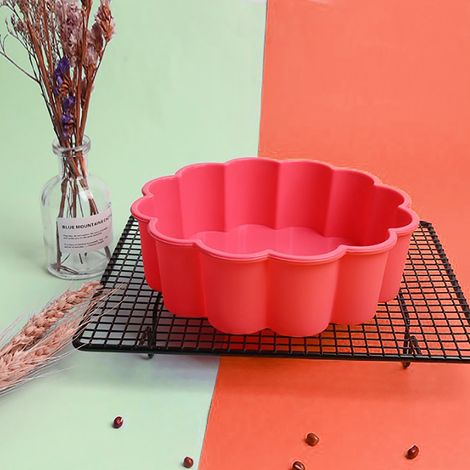 Lot de 2 moules à gâteaux décoratifs de 20 cm (8 pouces), moules ronds en silicone les plus vendus. (1/5)