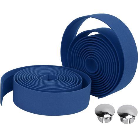 2 Bandes de Guidon Vélo Route Antidérapantes, Confortables et Résistantes à la Transpiration - Bleu (Lot de 2) (1/5)