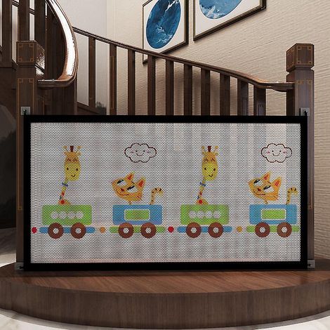 barrire De Scurit Extensible Imprime Pour Bb (l89cmh85cm), Barrire De Scurit Amliore Pour Escaliers, Barrire De Scurit Amovible Pour Enfants Dans (1/3)