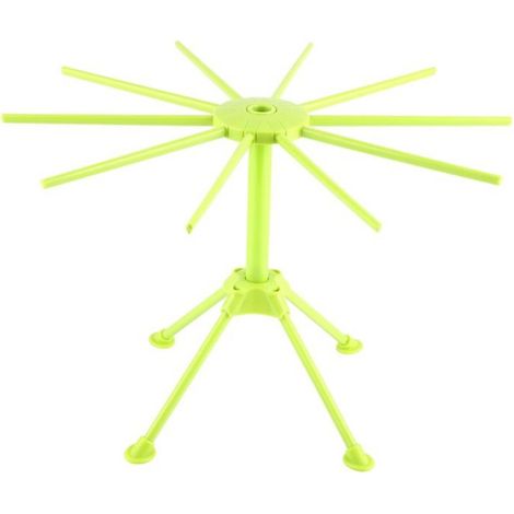 Séchoir à pâtes et spaghettis, support pliable, ustensile de cuisine (vert) (1/4)