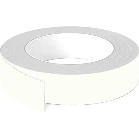 1x Bande de chant ABS sans colle 23 mm x 5 m épaisseur 0,8 mm facile à appliquer bricolage étagère meuble panneau plan de travail bois stratifié, Blanc rendu bois peint (1/3)