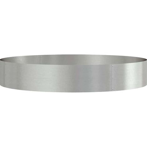 Garden Planter Silver 120 x 120 x 20 cm Stainless steel vidaXL (1/5)