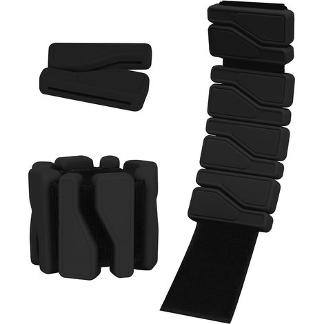 Juego de 2 pesas de muñeca (450 g cada una), pesas de muñeca ajustables, para yoga, danza, pilates, aeróbic, caminar y natación. (1/5)