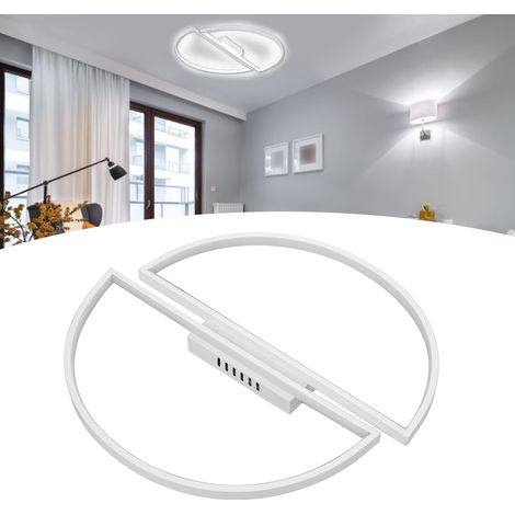 Suspension LED semi-circulaire minimaliste et moderne pour la décoration du salon et de la chambre. (1/5)