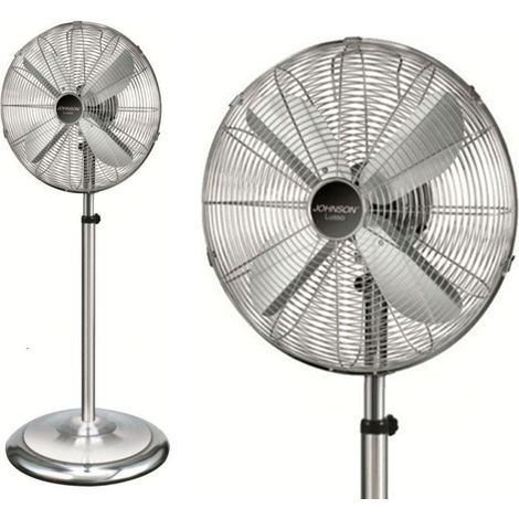 JOHNSON VENTILATORE A COLONNA PIANTANA ACCIAIO OSCILLANTE PALE 40 CM MOD LUSSO