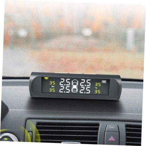 Moniteur De Pression des Pneus Jauge Moniteurs Capteur De Pneu Capteurs Outil De De La Pression des Pneus Numérique Automobile Composant Élèctronique Noir (1/5)