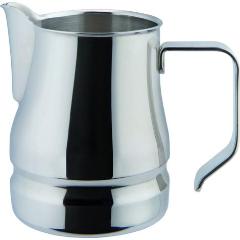 ILSA Lattiera Evolution per Cappuccino e Latte Art, Acciaio Inox 18/10, Tazze 6, Capacità 50 cl