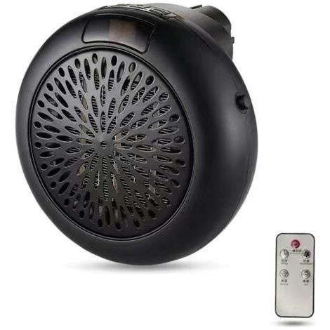 QORVA-Mini radiateur portable, vente chaude, pour la maison, le bureau, petit radiateur électrique rond à double usage fixé au mur (1/4)