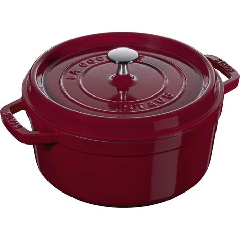 Staub Cocotte Bordeaux 24 cm in Ghisa Emaillata (1/4)