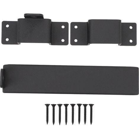 Loquet de porte coulissante en acier au carbone, serrure robuste avec trou de cadenas pour clôture, hangar, porte de grange, cour (1/5)