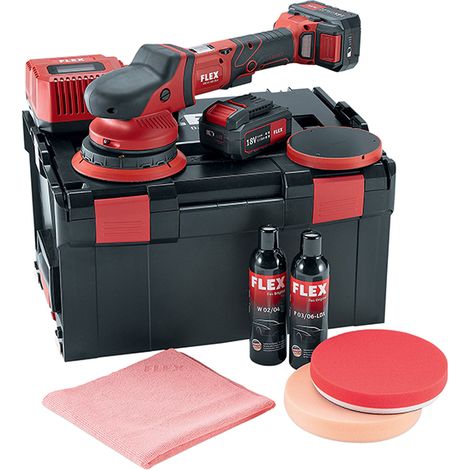 Flex Power Tools 465054 Random Orbital Polisher 150mm 18V 2 x 5.0Ah Li-ion FLXFE15150ST