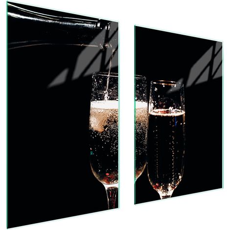 Assiette de protection en verre pour la cuisine, 65 x 52 mm, pour le vin (1/5)