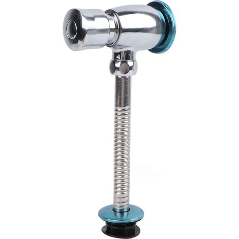 Bouton poussoir pour chasse d'eau d'urinoir, laiton inoxydable, robinet de chasse manuel pour toilettes publiques et sanitaires (1/5)