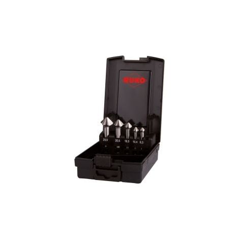 Set di svasatori conici e sbavatori RUKO ULTIMATECUT HSSE-Co 5 DIN 335 Forma C 90° 5 pezzi in cassetta di plastica - 102791ERO (1/3)