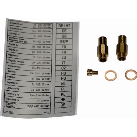 Wolf Kit di conversione gas liquido/gas naturale LL -E per NG-4E/CNG-17, 8885562