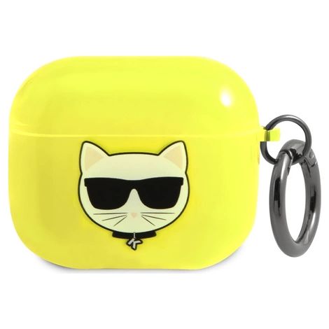 Karl Lagerfeld KLA3UCHFY AirPods 3 Hülle gelb/gelb Choupette